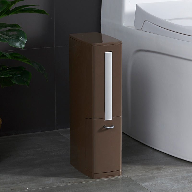 Modern Toilet Brush & Trash Can Set.