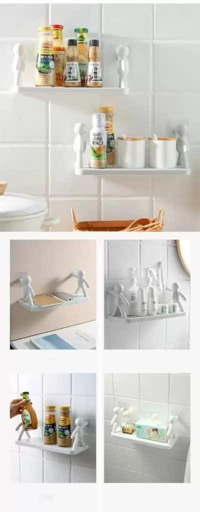 Hanging Bathroom Organizer with Little Man Design.