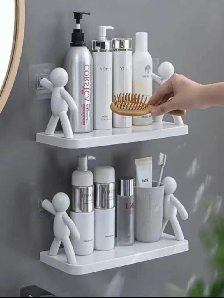 Hanging Bathroom Organizer with Little Man Design.