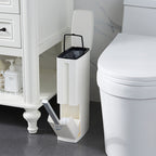 Modern Toilet Brush & Trash Can Set.