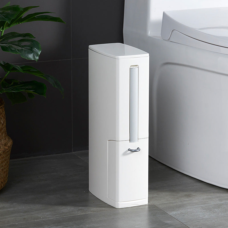Modern Toilet Brush & Trash Can Set.