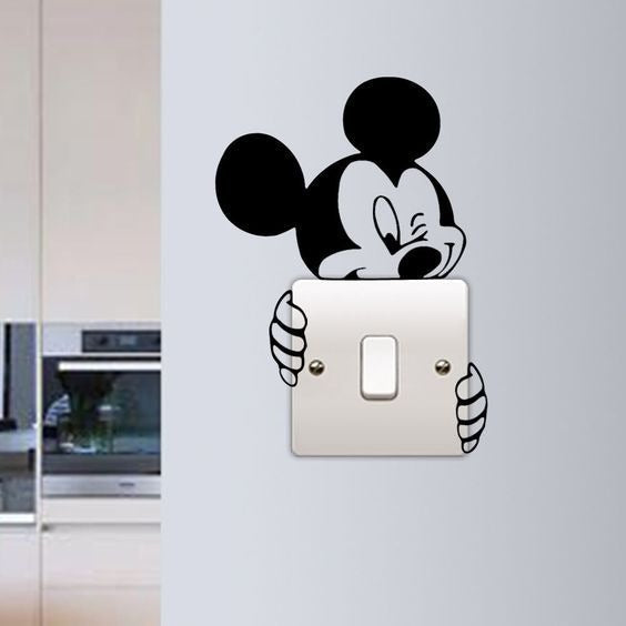 Kids Room Mouse Shape Wooden Wall Art