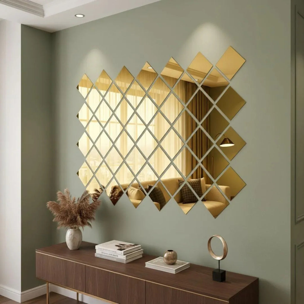 Acrylic Square Mirror Wall Home Decor.
