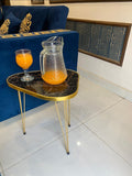 Black Gold Coffee Table 18" Stylish Modern Design.