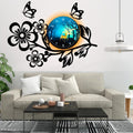 3D Wooden Flower Clock Wall Clock | For Home Decor | Home Decor Clok