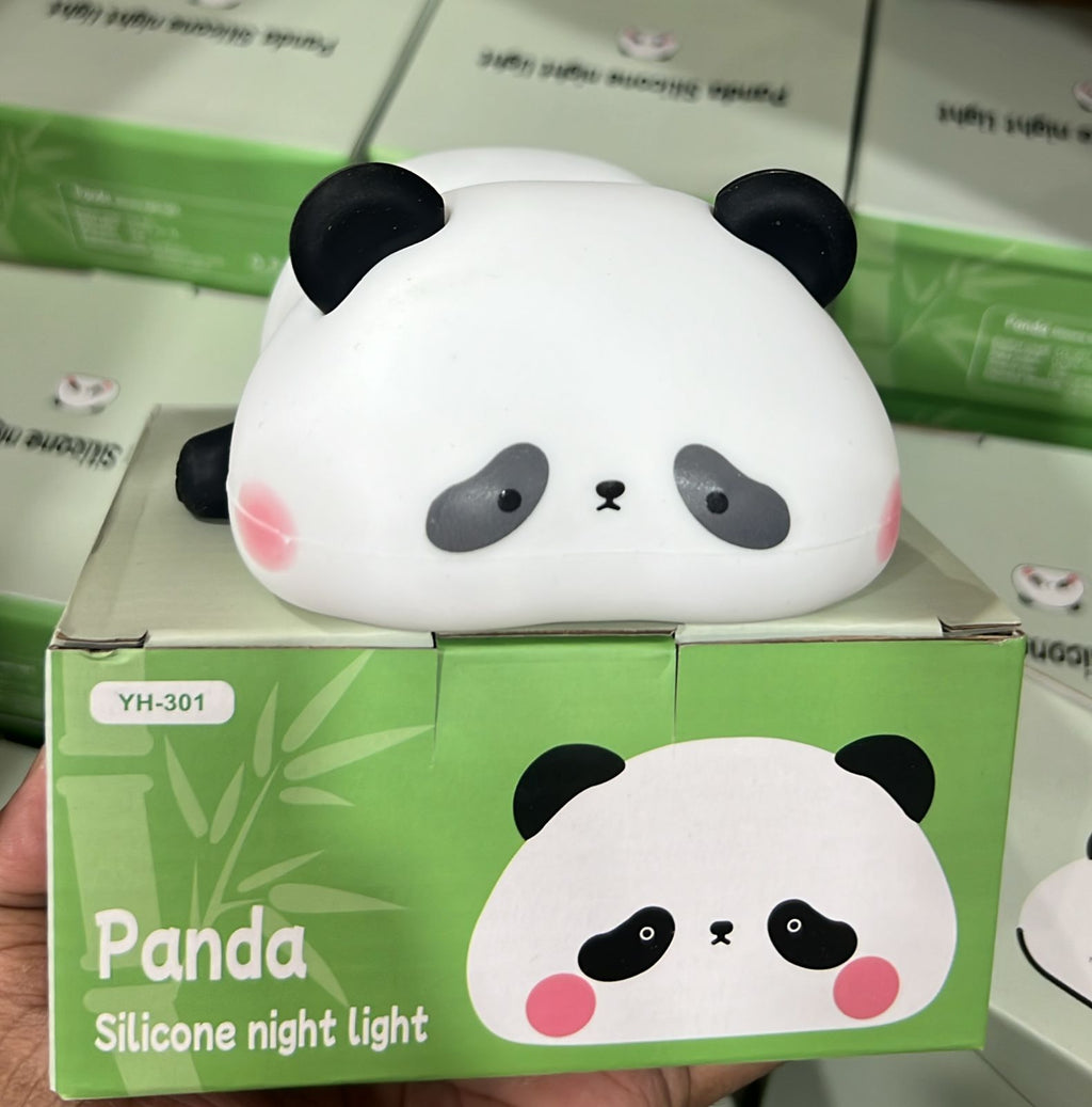 Cute Panda Night Light Silicone Soft Lamp...