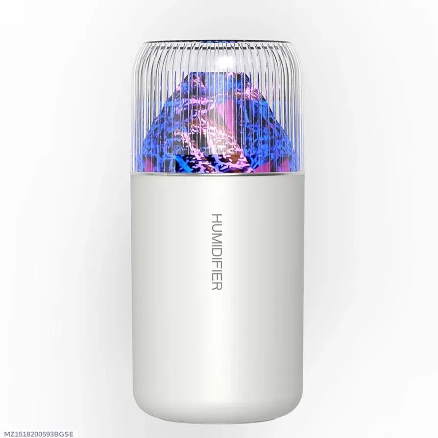Rechargeable LED Humidifier White ABS With Light