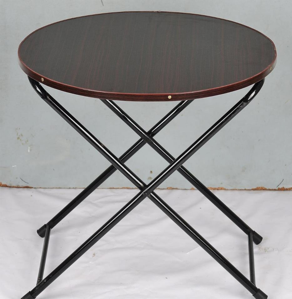 Wooden Coffee Table Black Metal Frame for Home & Office Decor