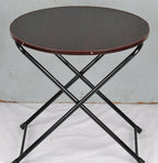 Wooden Coffee Table Black Metal Frame for Home & Office Decor