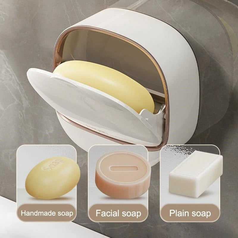 1Pc Soap Box Light Luxury Soap Holder Random Colour.