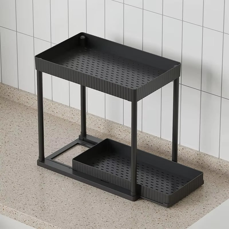 -Functional Kitchen Shelf | Rust-Proof Carbon Steel |