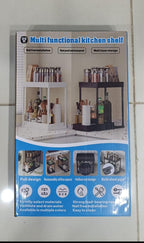 -Functional Kitchen Shelf | Rust-Proof Carbon Steel |