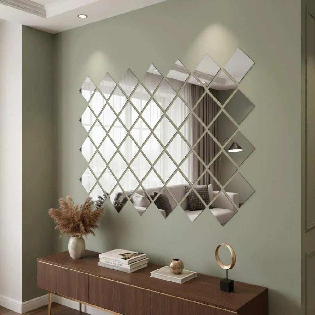 Acrylic Square Mirror Wall Home Decor.