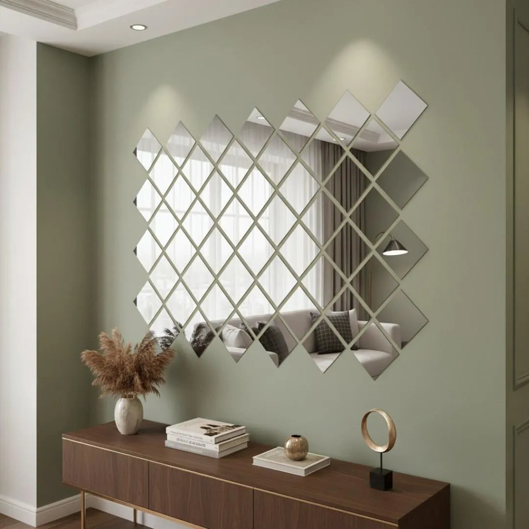 Acrylic Square Mirror Wall Home Decor.