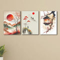 3Pc Premium Wall Art Photo Tiles – Modern Home Decor