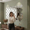 Acrylic Square Mirror Wall Home Decor.