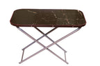 Foldable Marble Ironing Table Dark Modern Design