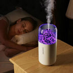 Rechargeable LED Humidifier White ABS With Light