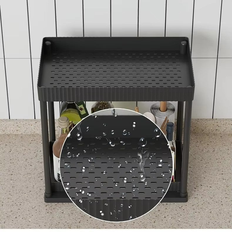 -Functional Kitchen Shelf | Rust-Proof Carbon Steel |