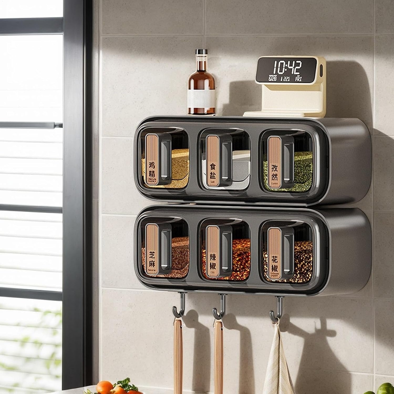 Box Containers Space Saving Transparent Kitchen Organizer