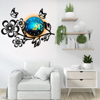 3D Wooden Flower Clock Wall Clock | For Home Decor | Home Decor Clok