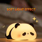 Cute Panda Night Light Silicone Soft Lamp...