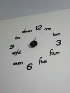 Wooden Numbers Wall Clocks  Wall for Living Decor Modern Decorative.